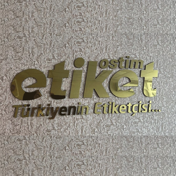 Aynalı Dekota ve Pleksi Kesim Harf